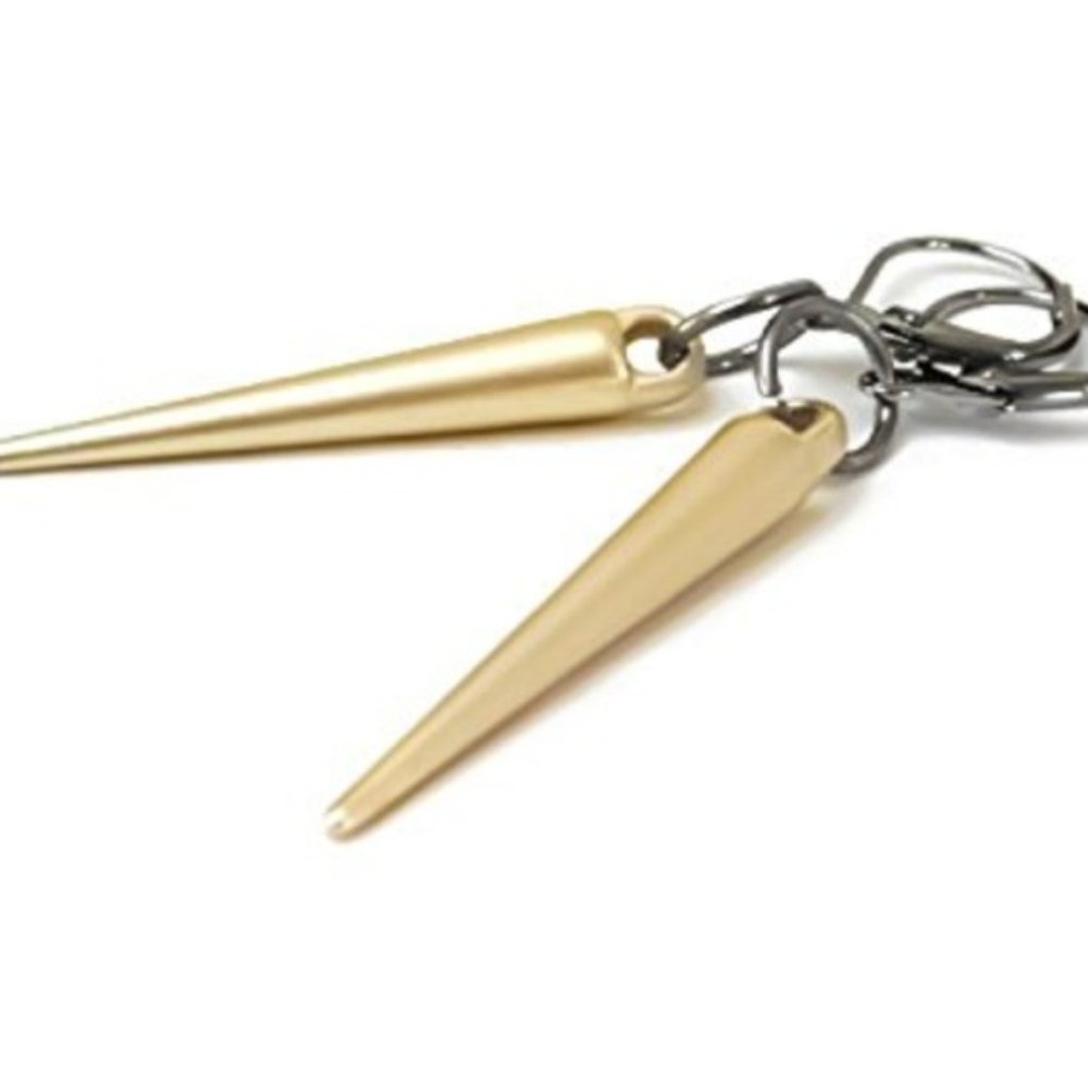 LAST PAIR!! Spiked Two Tone Earrings